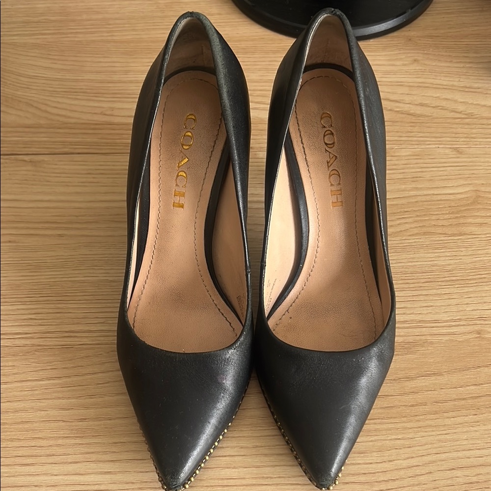 Coach Black Women's Pumps with studs size 5.5B